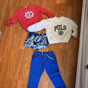 RL Polo 5T Sweatshirt/Sweatpants with bonus short